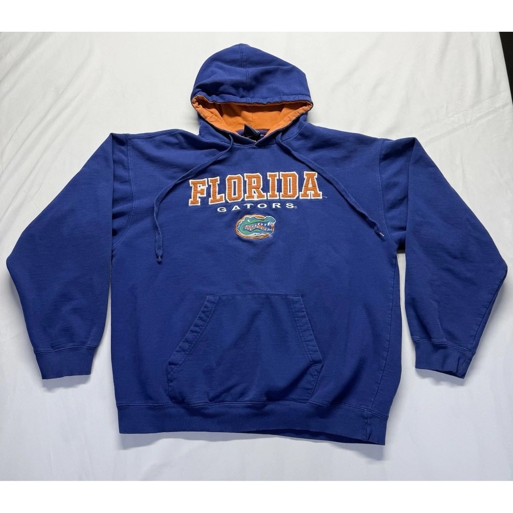 Florida Gators Hoodie Blue orange OVB varsity brand Mens Med flaws